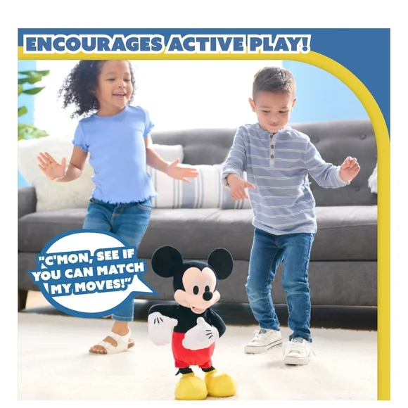 Disney Mickey Mouse Singing Plush Toy - Red, Black, Yellow - Picture 4 of 9